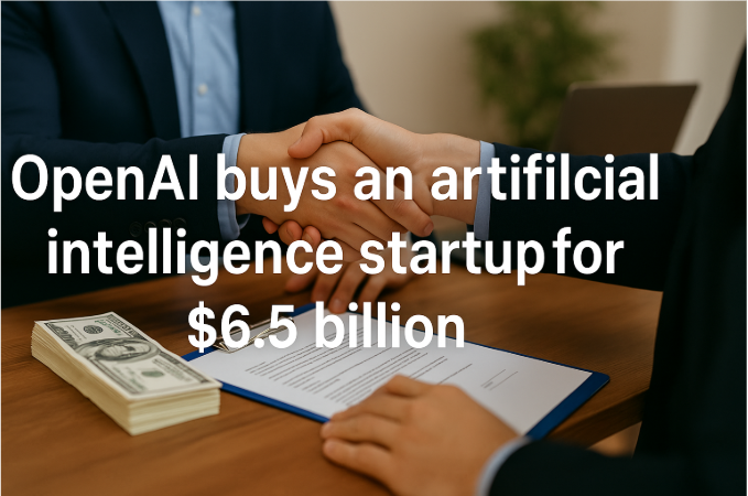 OpenAI ने $6.5 बिलियन में एक आर्टिफिशियल इंटेलिजेंस स्टार्टअप खरीदा – एआई इंडस्ट्री में एक क्रांतिकारी कदम